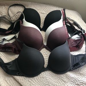 4 Calvin Klein bras
